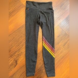 Aviator Nation signature multi stripe leggings